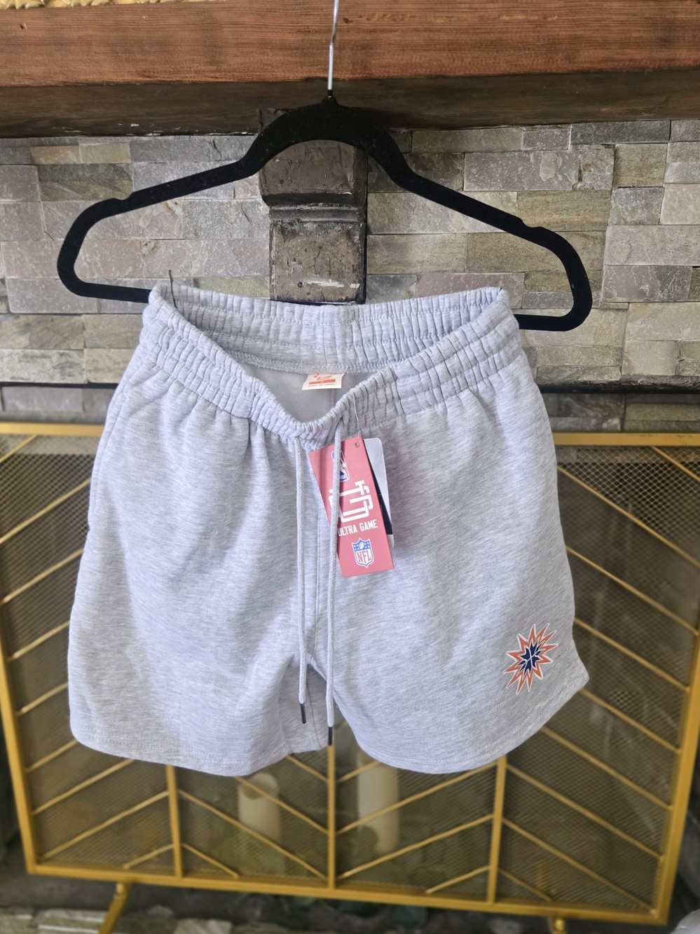 NWT Ultra Game WNBA Connecticut Sun Fleece Shorts Size S